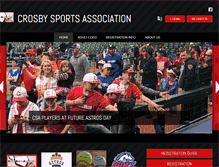 Tablet Screenshot of crosbysports.com